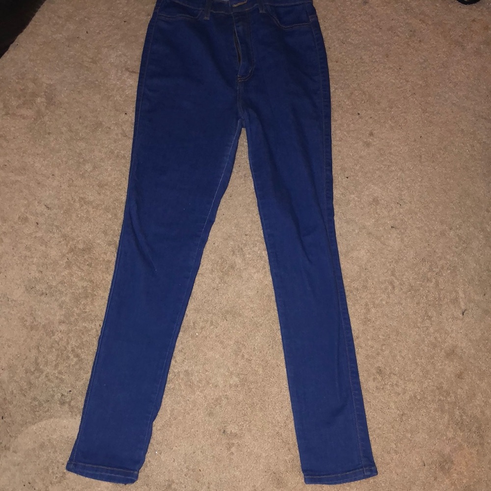 Worn Once. Dark Blue Jeans. Size 13